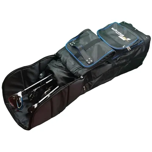 Fortitude Sports Premium Golf Bag Travel Case Flight Bag With Wheels