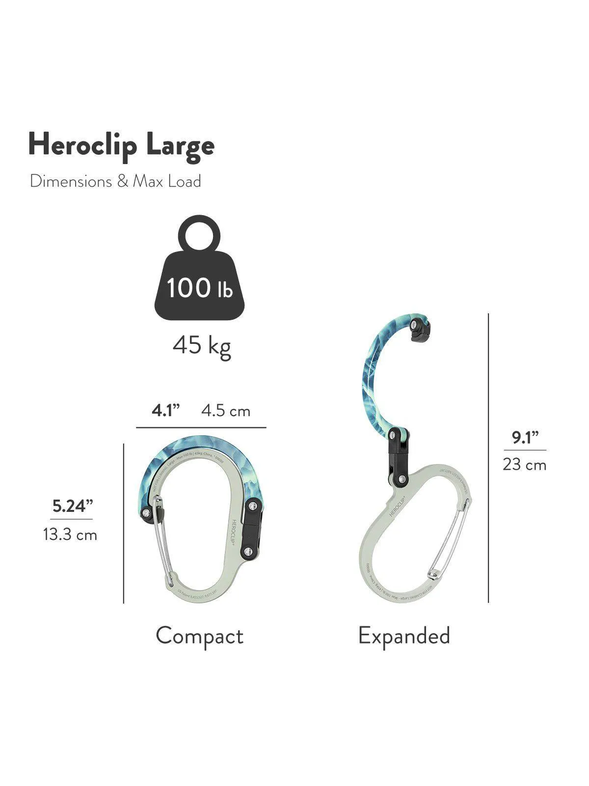 Heroclip Carabiner Large Arctic