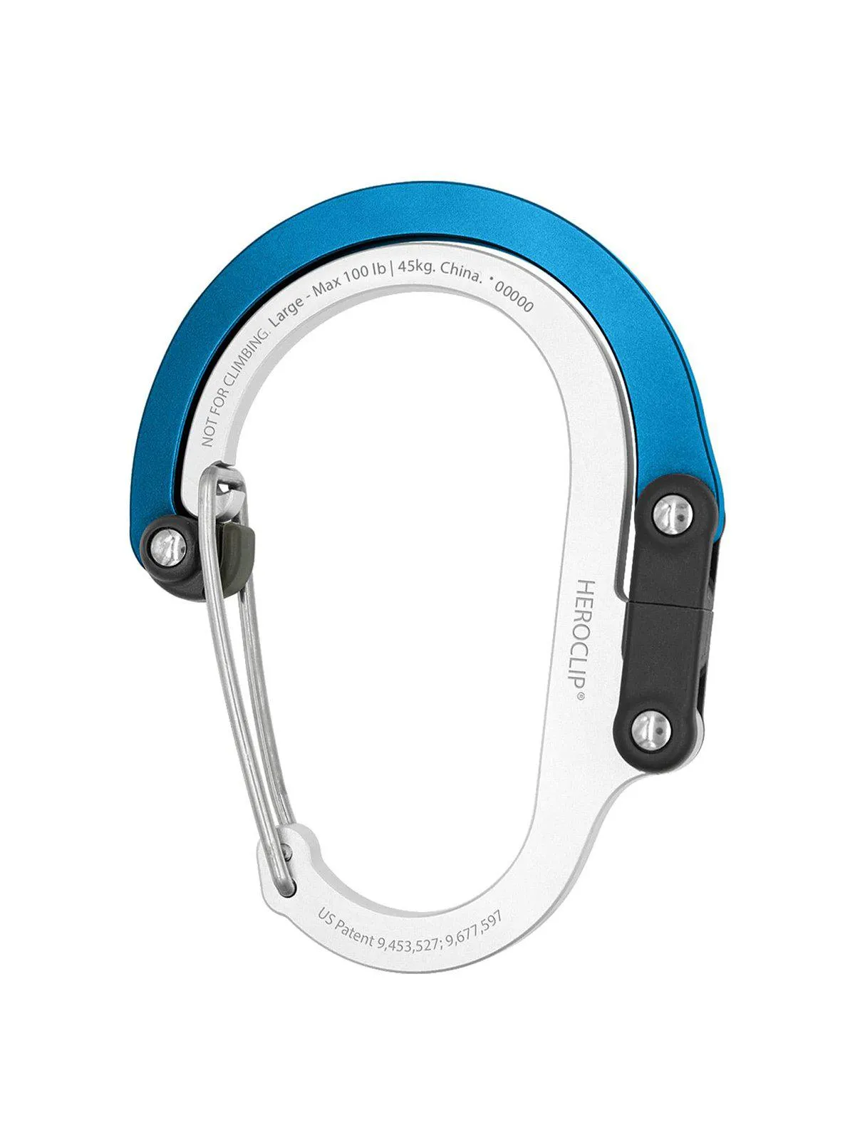 Heroclip Carabiner Large Blue Steel