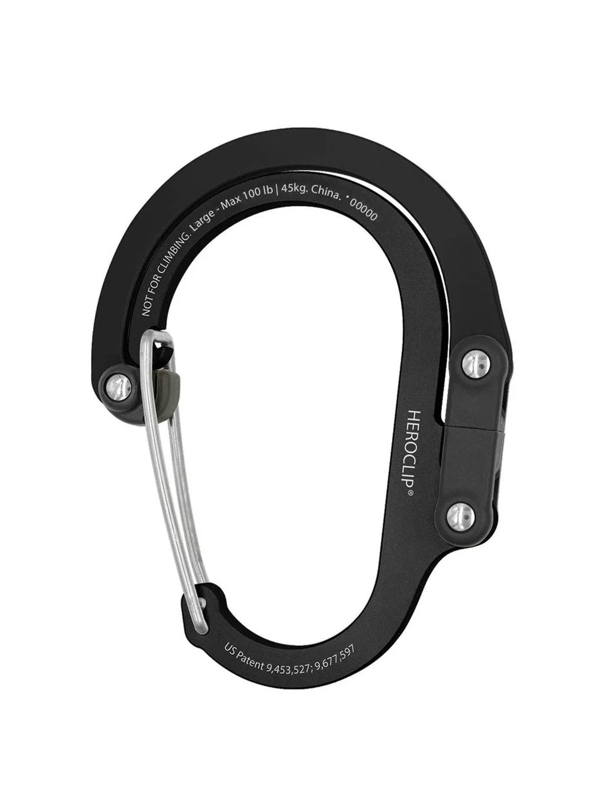 Heroclip Carabiner Large Stealth Black