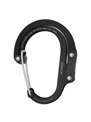 Heroclip Carabiner Large Stealth Black