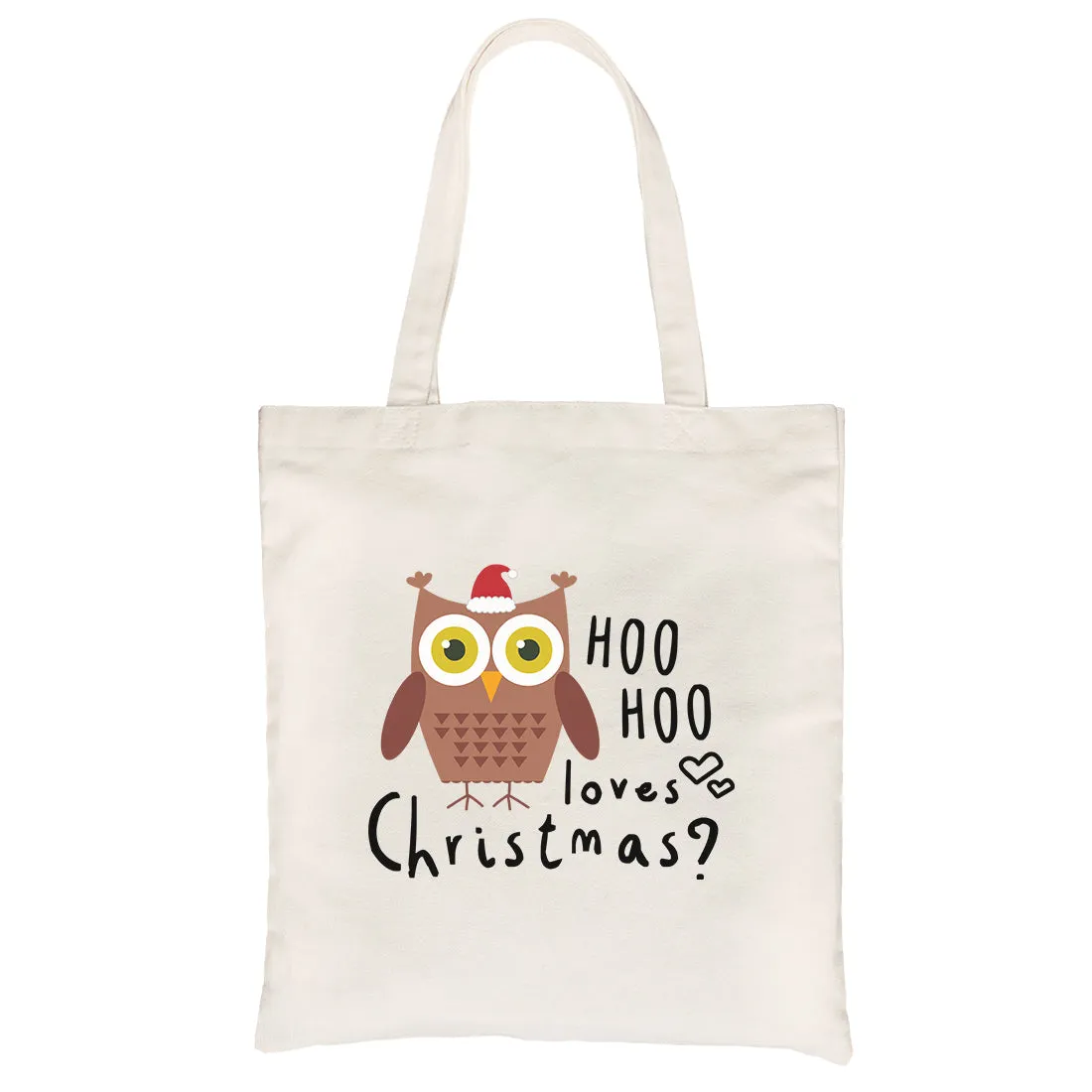 Hoo Christmas Owl Canvas Shoulder Bag