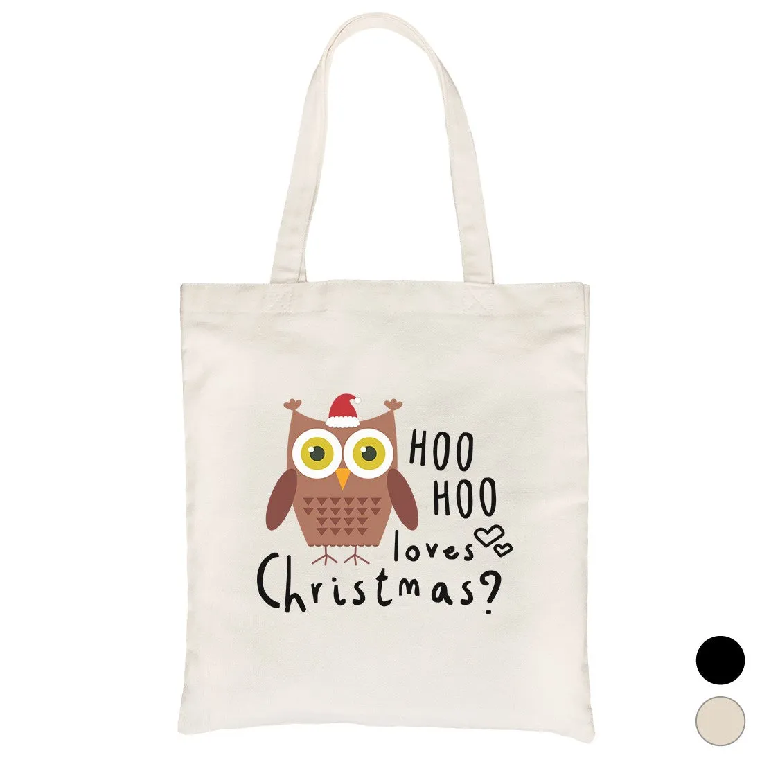 Hoo Christmas Owl Canvas Shoulder Bag