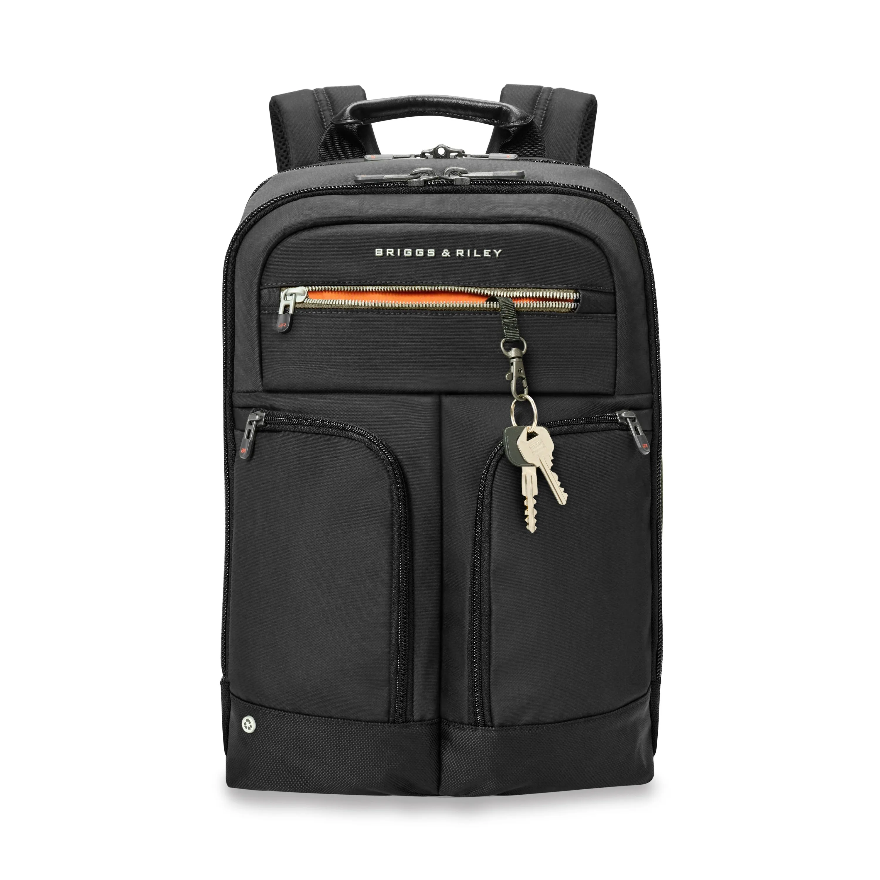 HTA Medium Slim Expandable Black Backpack