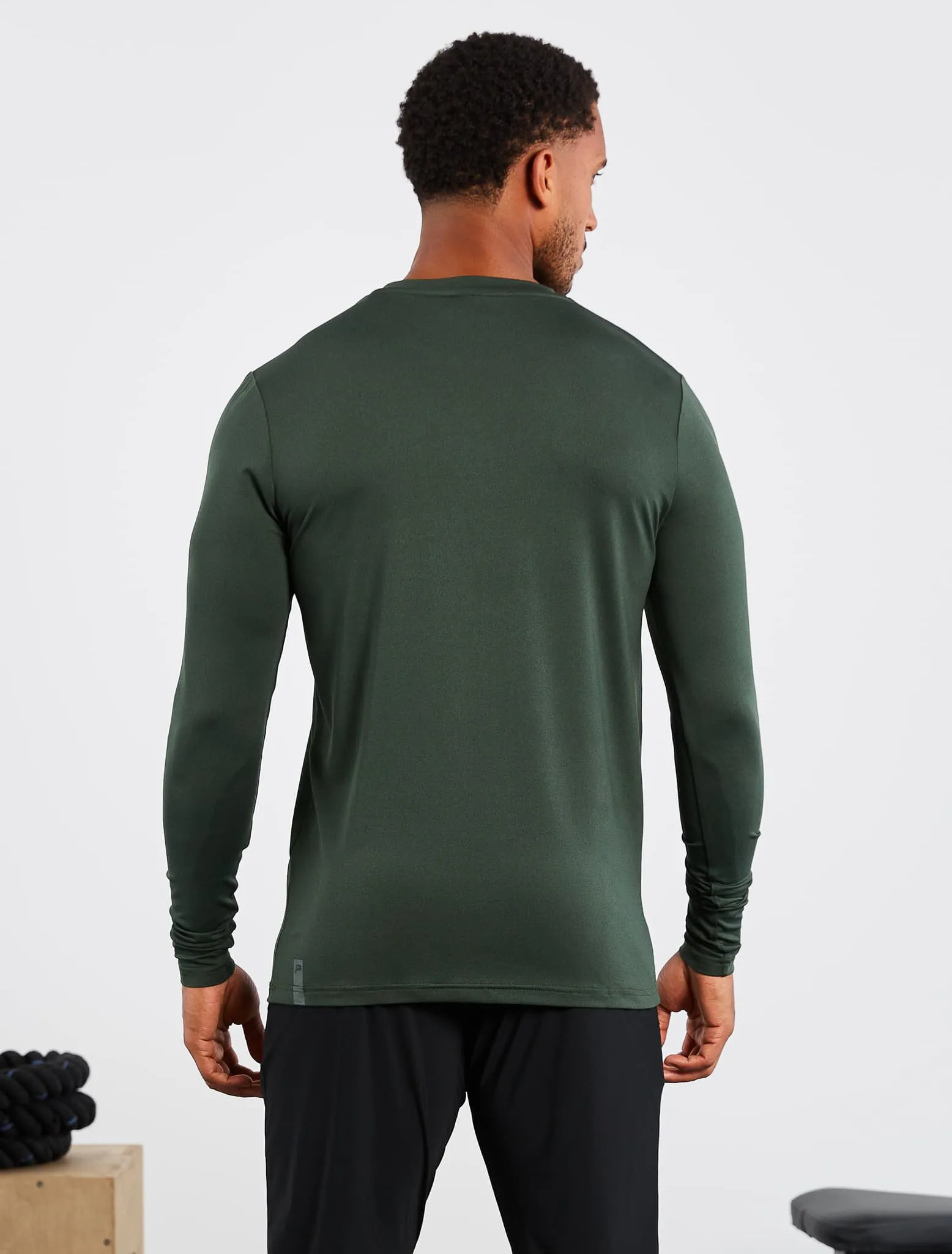 Hybrid Everyday Long Sleeve - Olive Marl