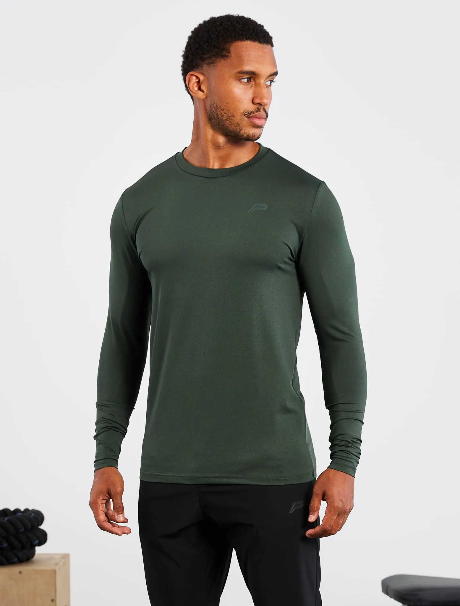 Hybrid Everyday Long Sleeve - Olive Marl