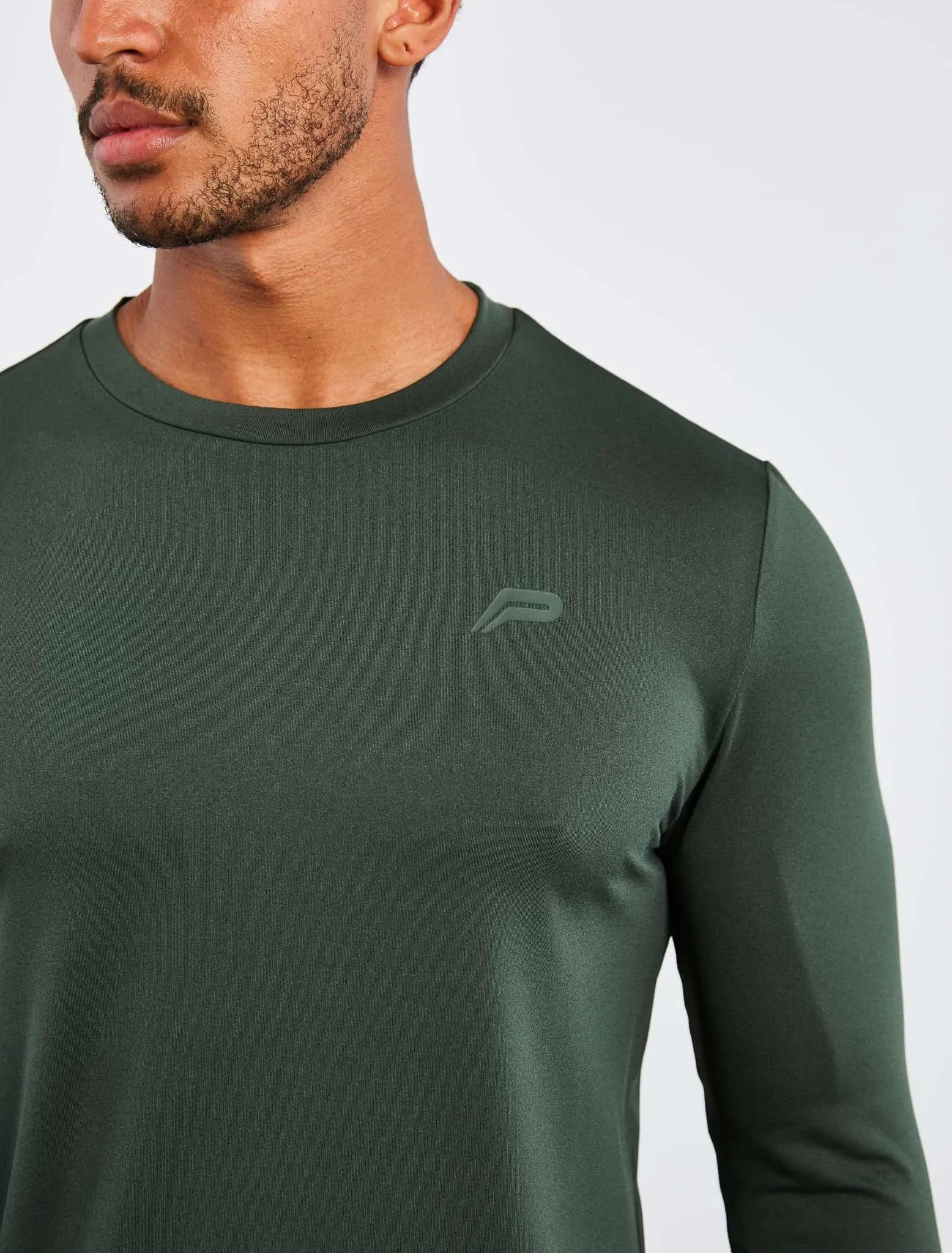 Hybrid Everyday Long Sleeve - Olive Marl