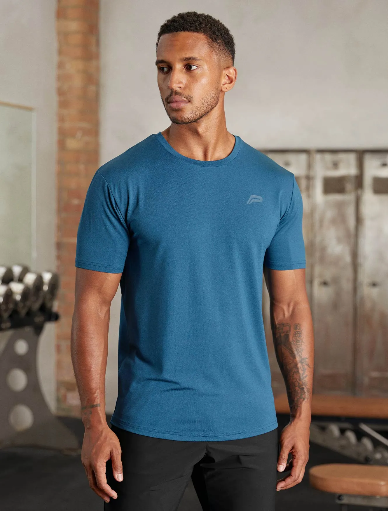 Hybrid Everyday T-Shirt - Blue Marl