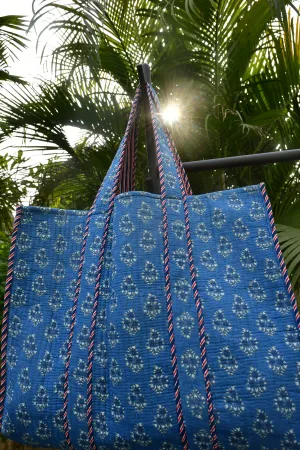 Indigo Buta Tote Bag | Hand Block Print, Jaipur | Shop Online, Best Price