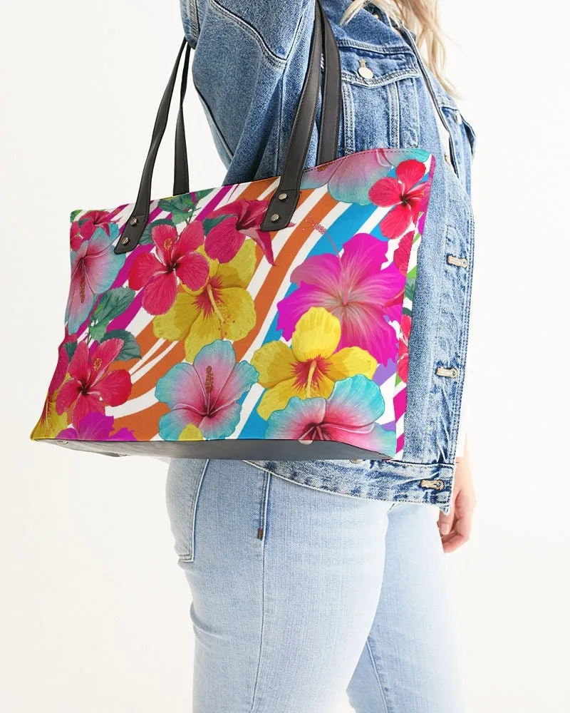 ISLAND FLORAL TOTE BAG