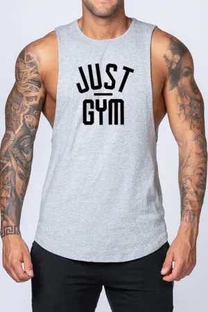 Just Gym Drop Arm Tank(Grey)