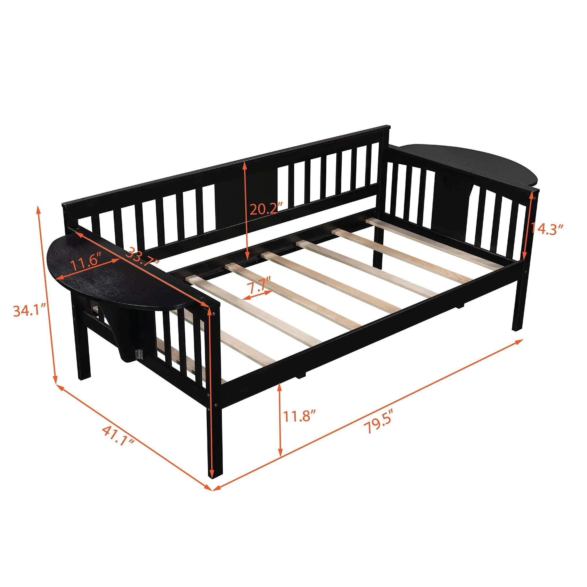 Kora Twin Size Daybed - Espresso