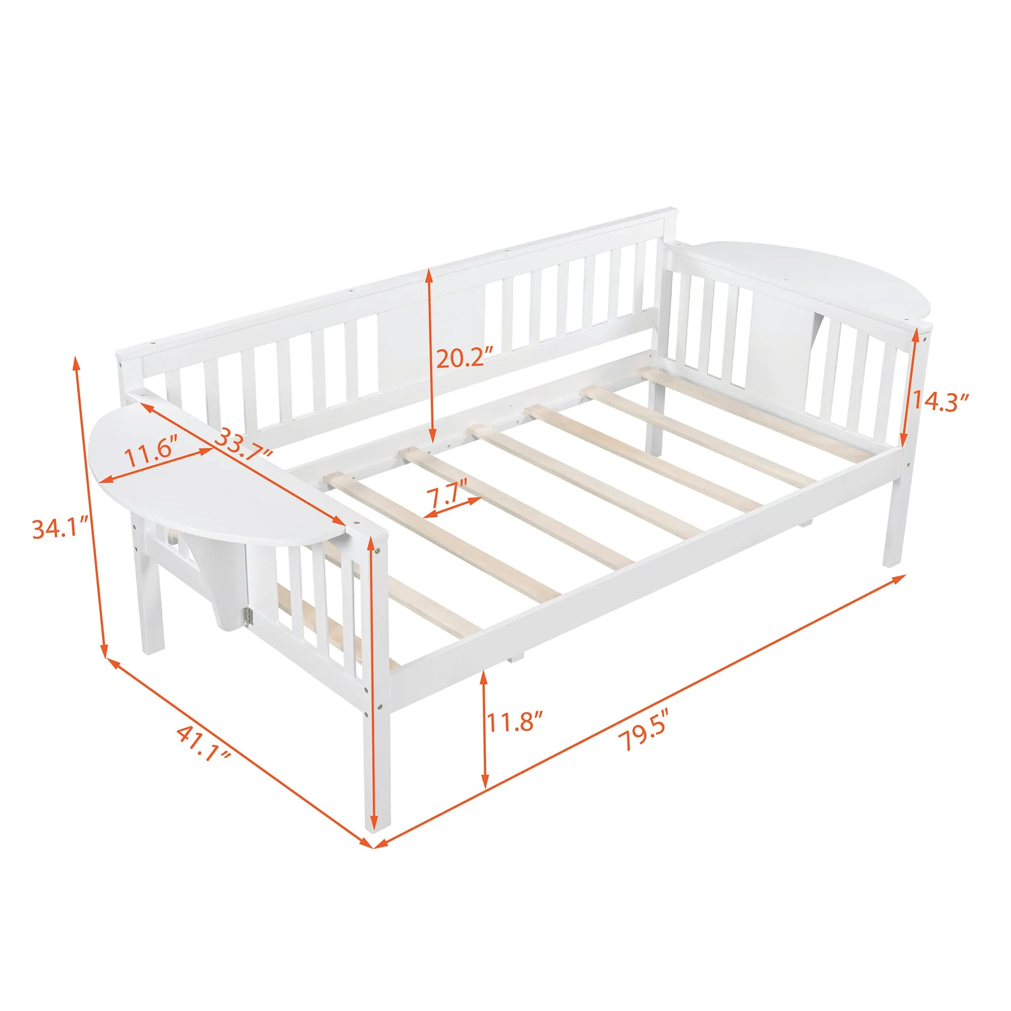 Kora Twin Size Daybed - White