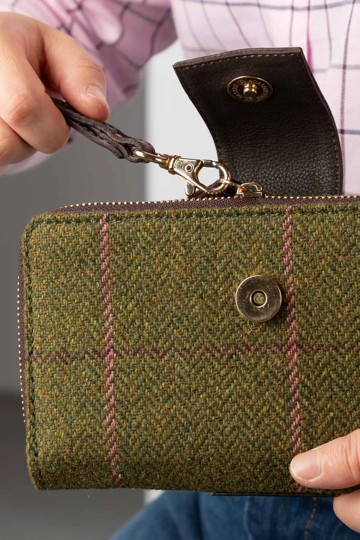 Ladies Tweed Clutch Purse - Helmsley