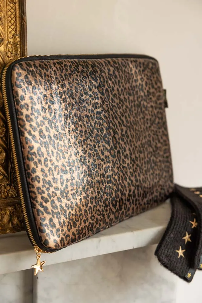 Leopard Print 15-Inch Laptop Case