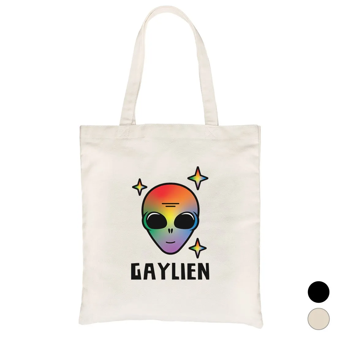 LGBT Gaylien Rainbow Alien Canvas Bag