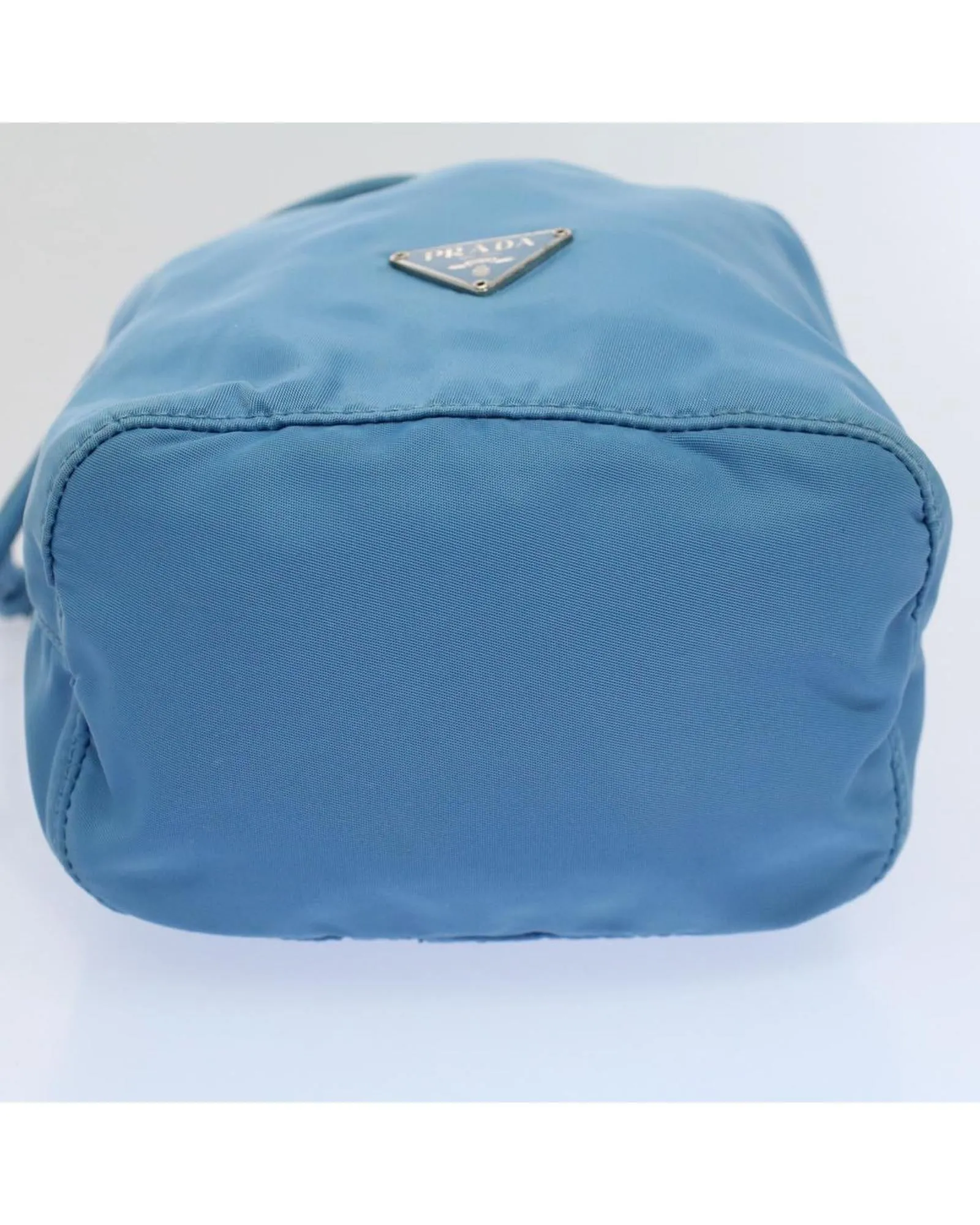 Light Blue Nylon Pouch by Italian Designer