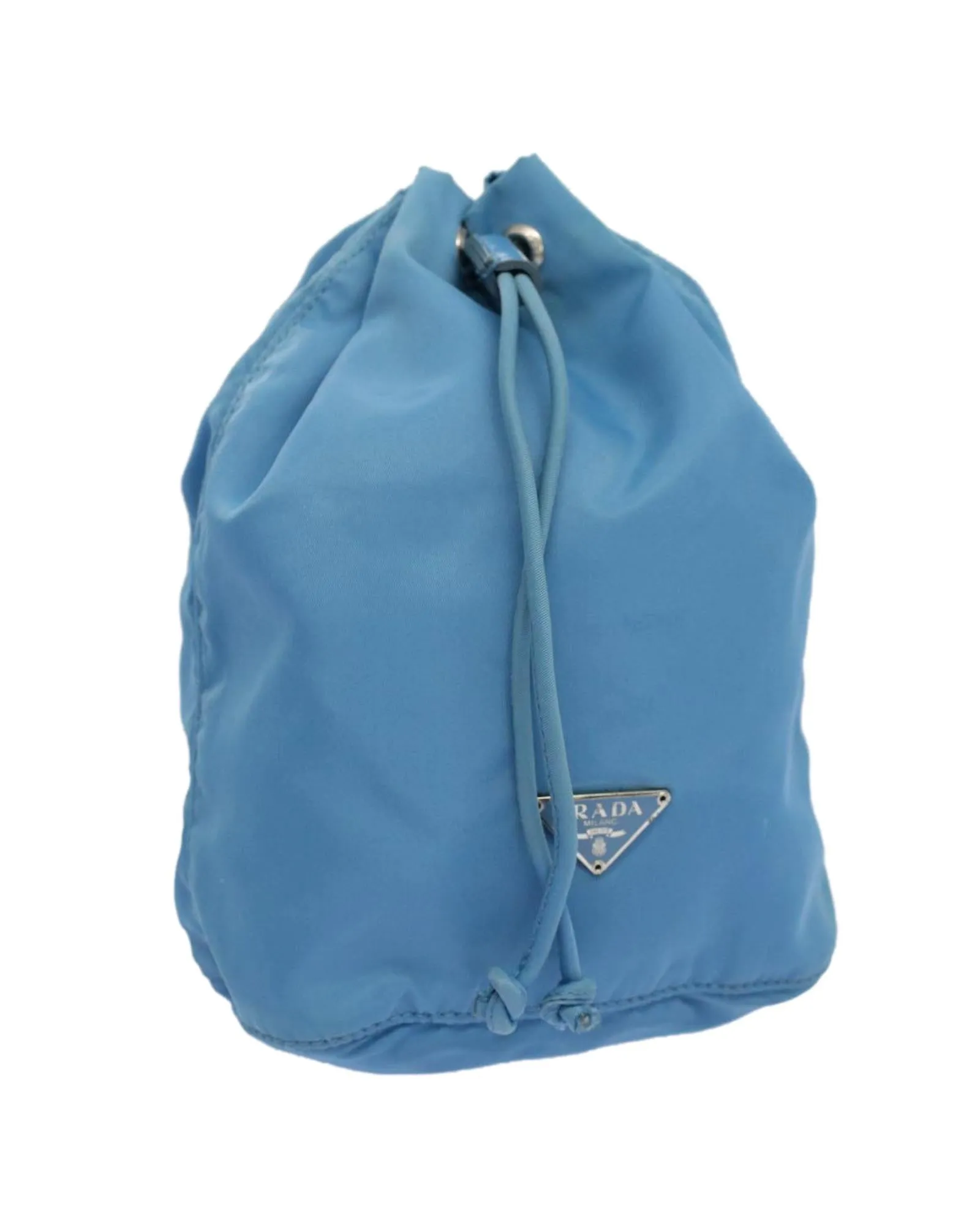 Light Blue Nylon Pouch by Italian Designer