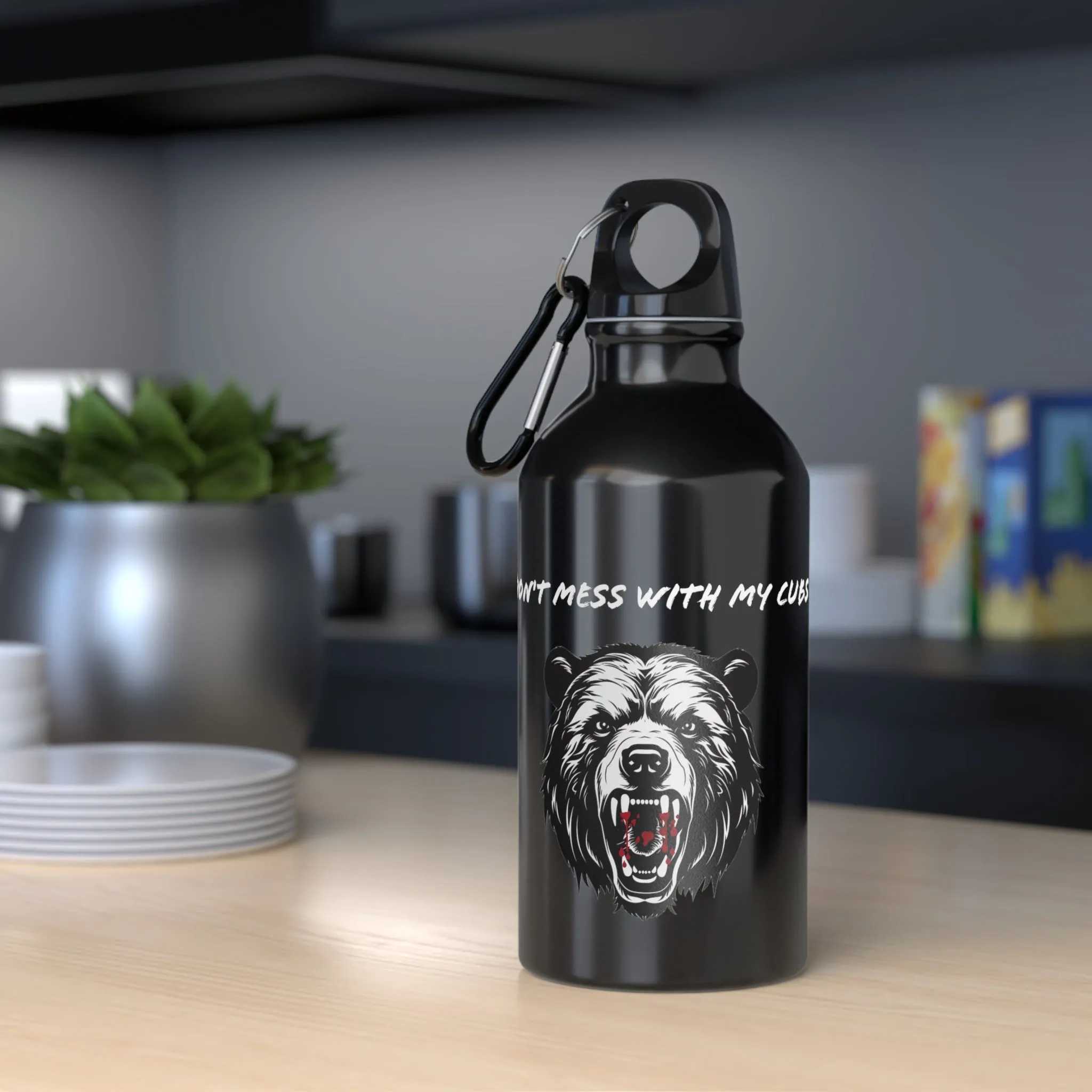 Mama Bear Stainless Steel Sport Bottle. Bottle For Work, Gym & Home. Perfect Gift for Mom, Gift For Grandma, Gift for New Mom. Hiking