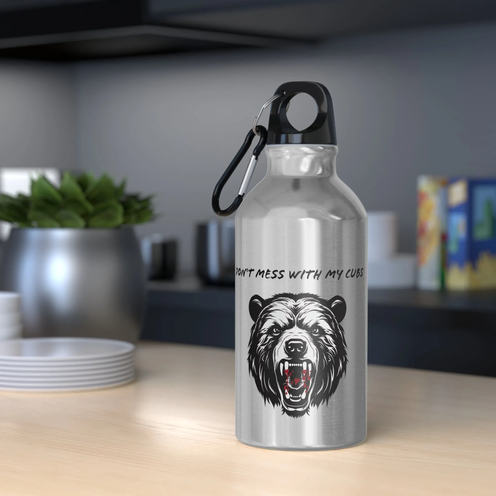 Mama Bear Stainless Steel Sport Bottle. Bottle For Work, Gym & Home. Perfect Gift for Mom, Gift For Grandma, Gift for New Mom. Hiking