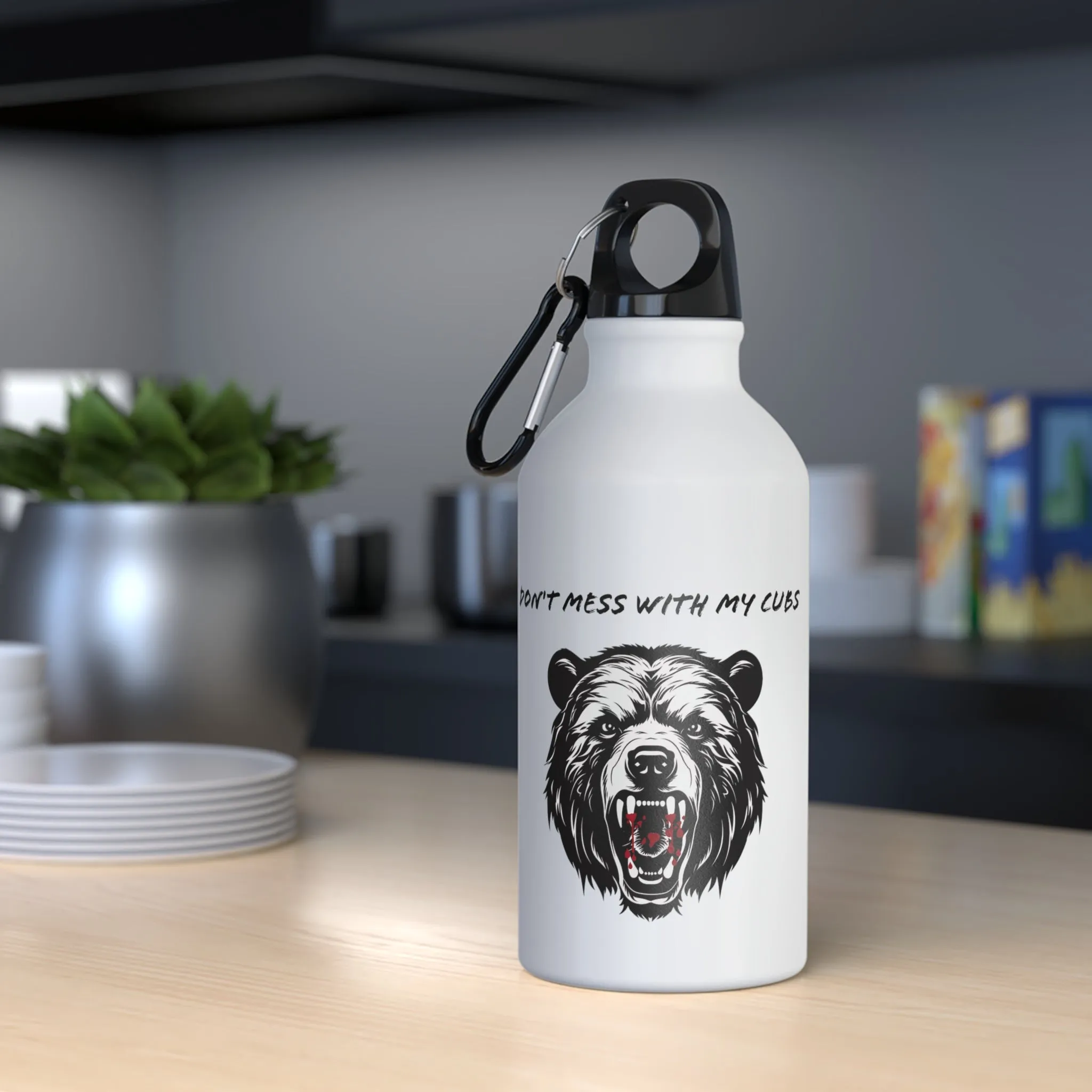 Mama Bear Stainless Steel Sport Bottle. Bottle For Work, Gym & Home. Perfect Gift for Mom, Gift For Grandma, Gift for New Mom. Hiking