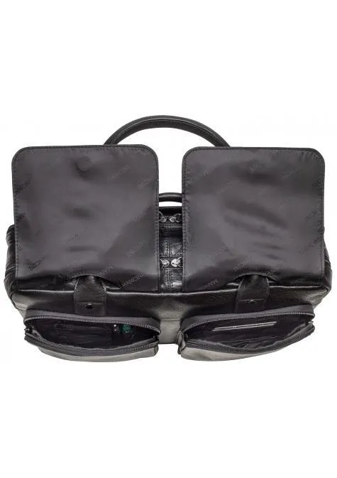 Mancini ARIZONA Double Compartment Briefcase for 15.6 Inch Laptop and Tablet