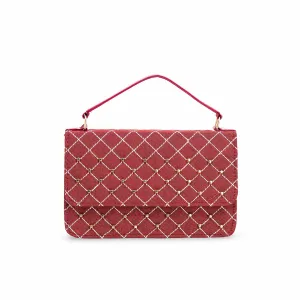 Maroon Formal Shoulder Bag P56092