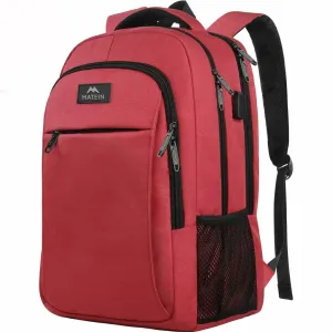 Matein Mlassic Travel Red Laptop Backpack