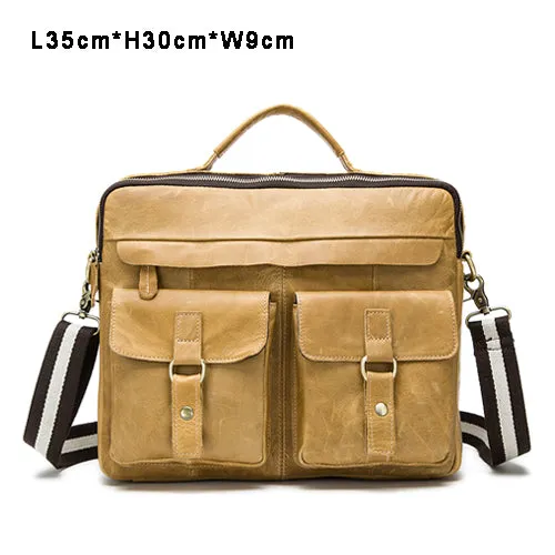 Men Bag Crossbody Casual Totes Leather Handbag