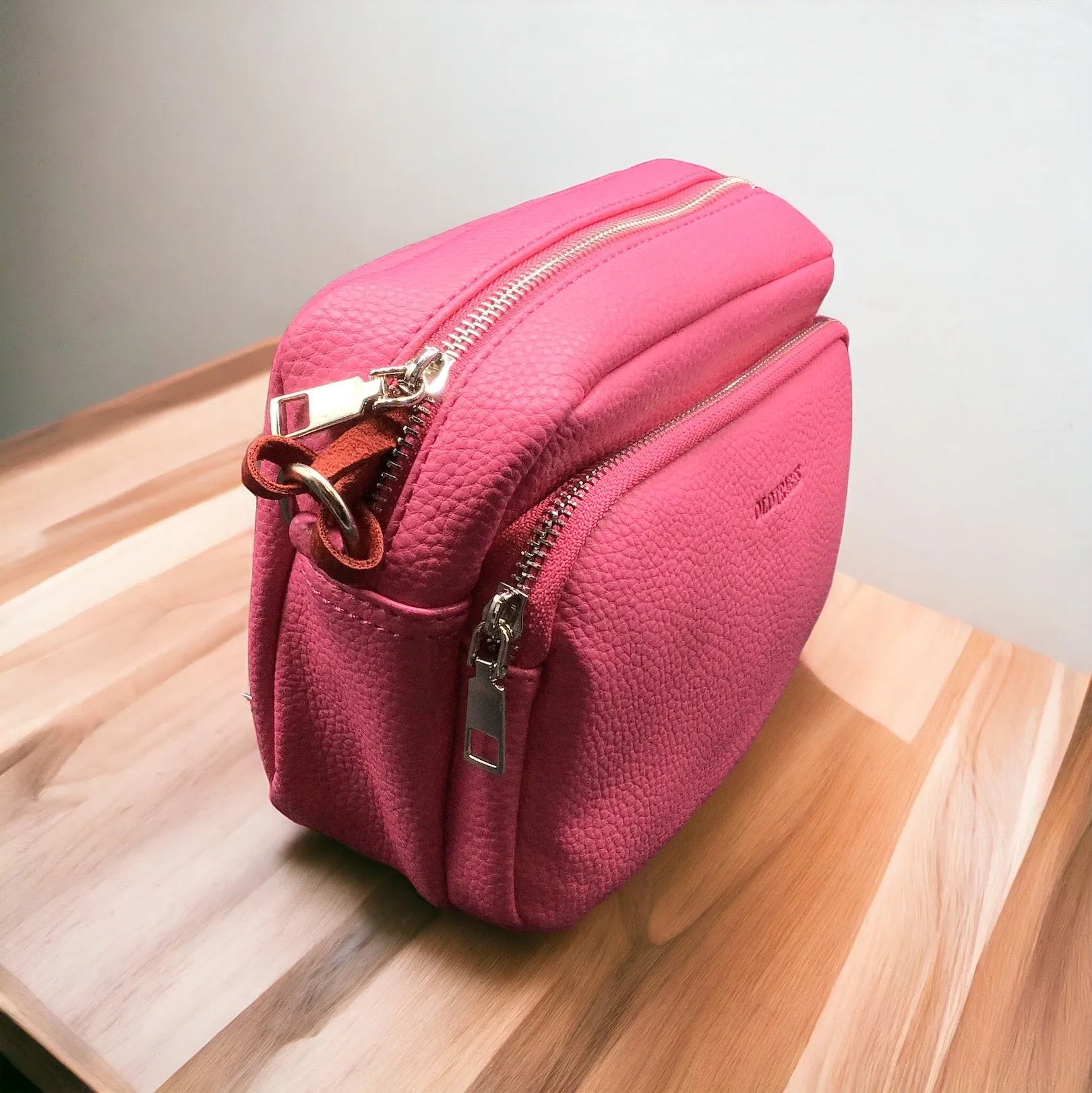 OldTribes™ Pink Leather Crossbody Bag