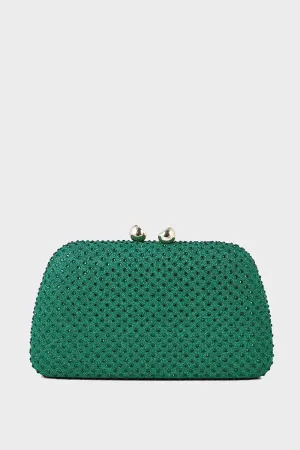 Party Wear Clutch B21595-Green