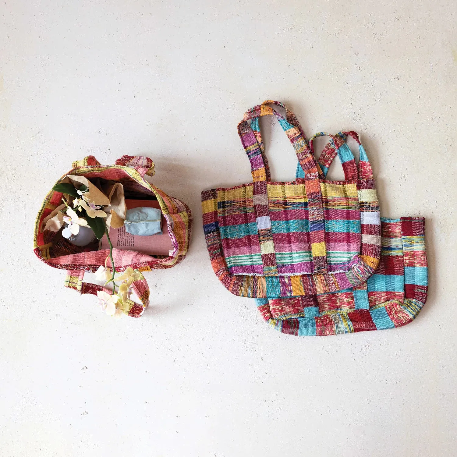 Patchwork Fabric Tote Bag