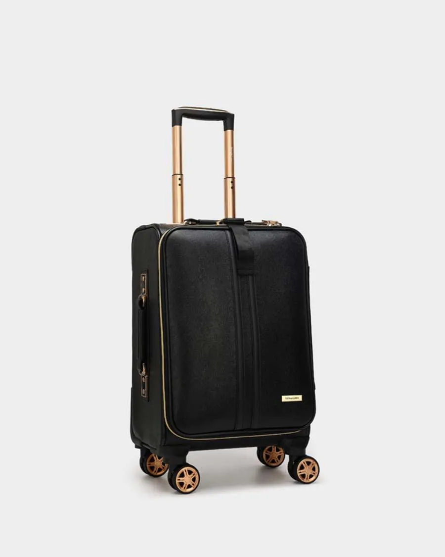 PY 2 Piece Suitcase Set in Black