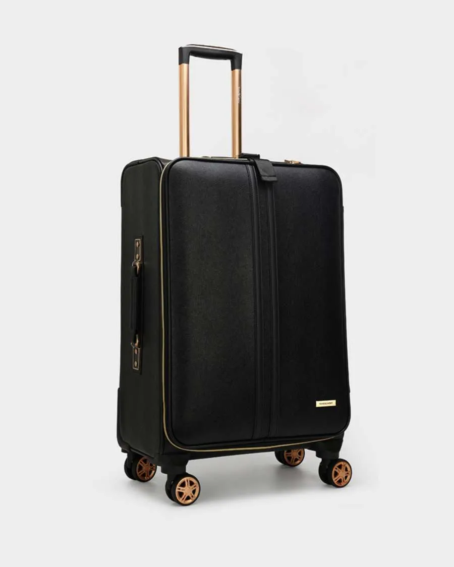 PY 2 Piece Suitcase Set in Black