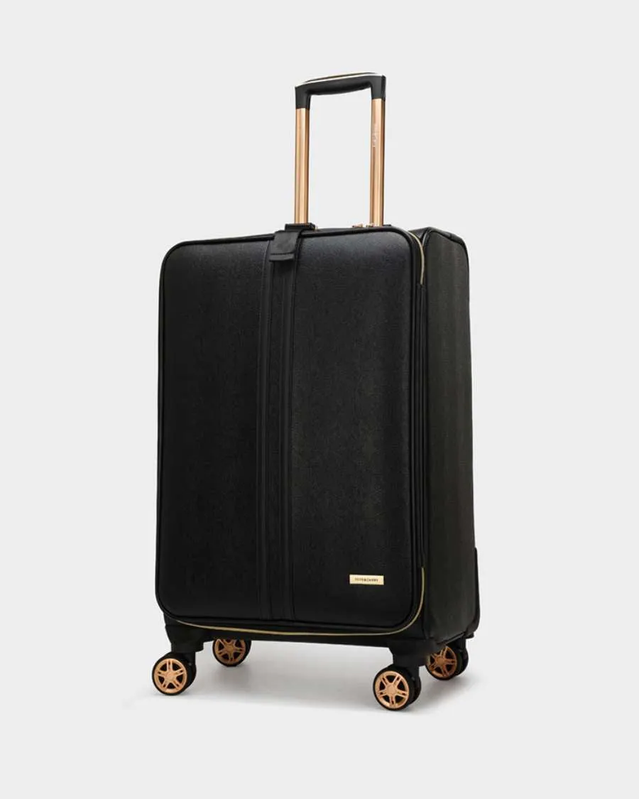 PY 2 Piece Suitcase Set in Black