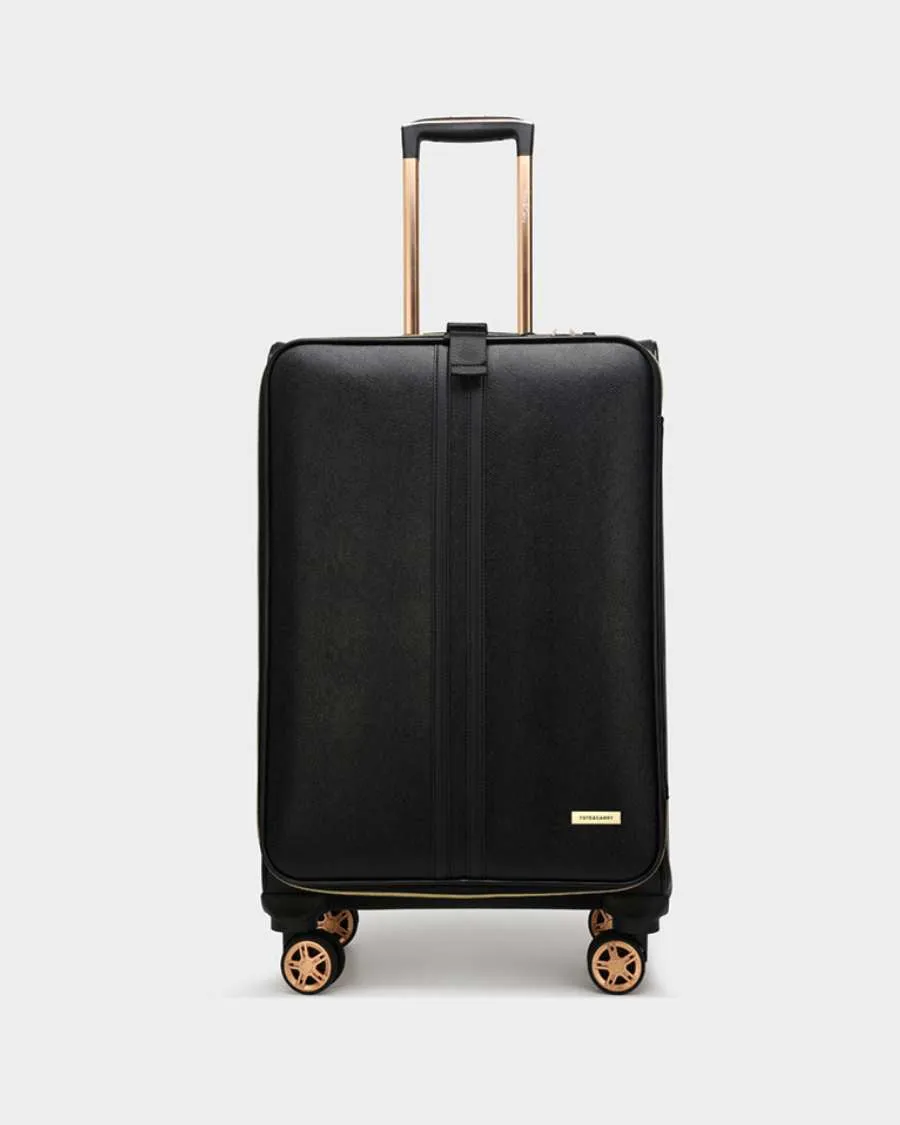 PY 2 Piece Suitcase Set in Black