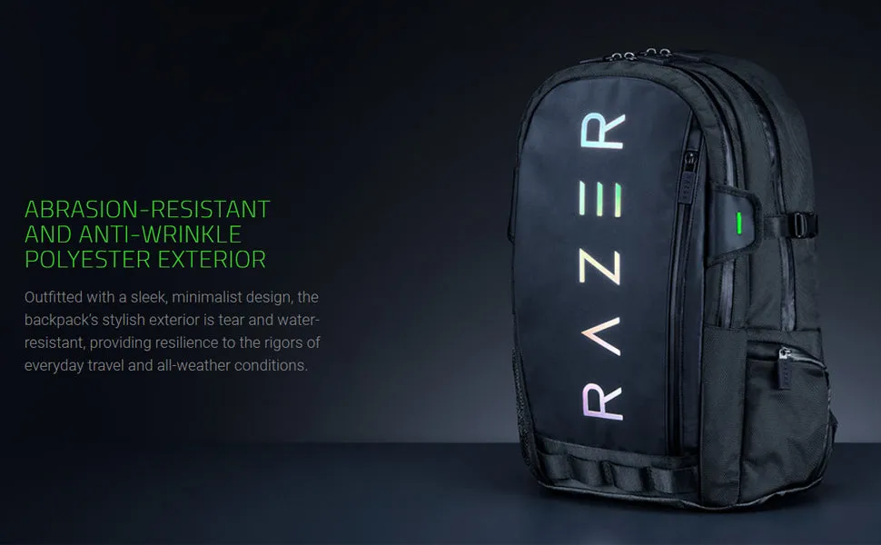 Razer Rogue Backpack V3 Chromatic / Black Ed Travel Backpack with Laptop Compartment (15"/17")