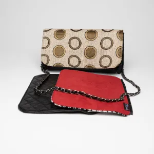 Reverse A Purse Clutch Black Collection - Scarlet, Truffle