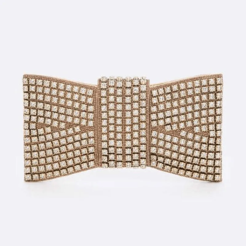 Rhinestone Bowtie Iconic Clutch Bag