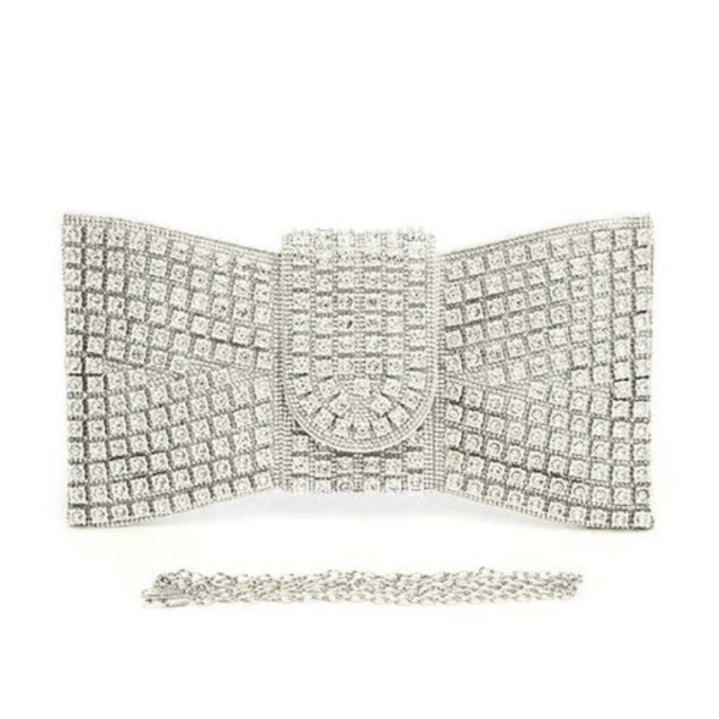 Rhinestone Bowtie Iconic Clutch Bag