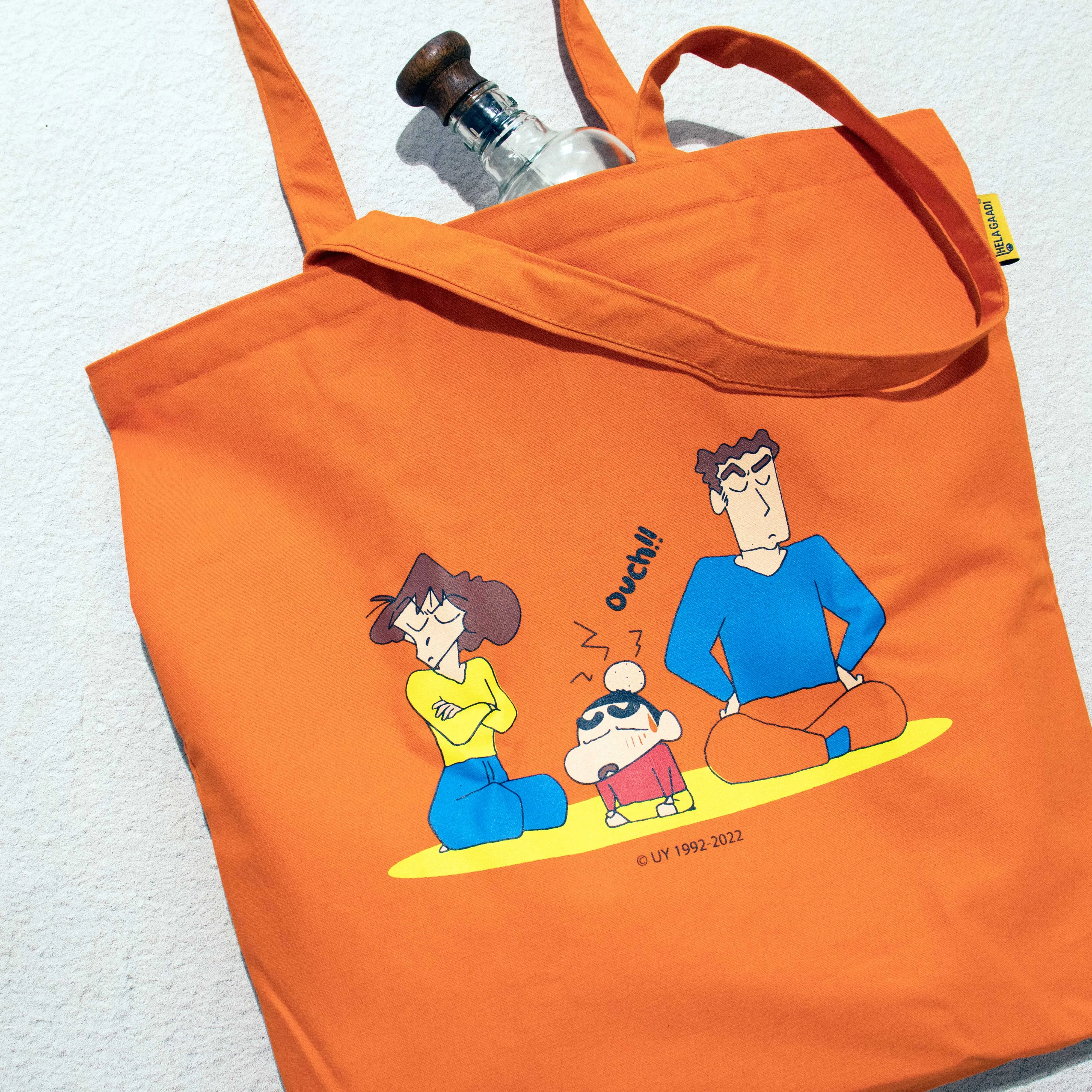 Shinchan: Family Zipper Tote Bag