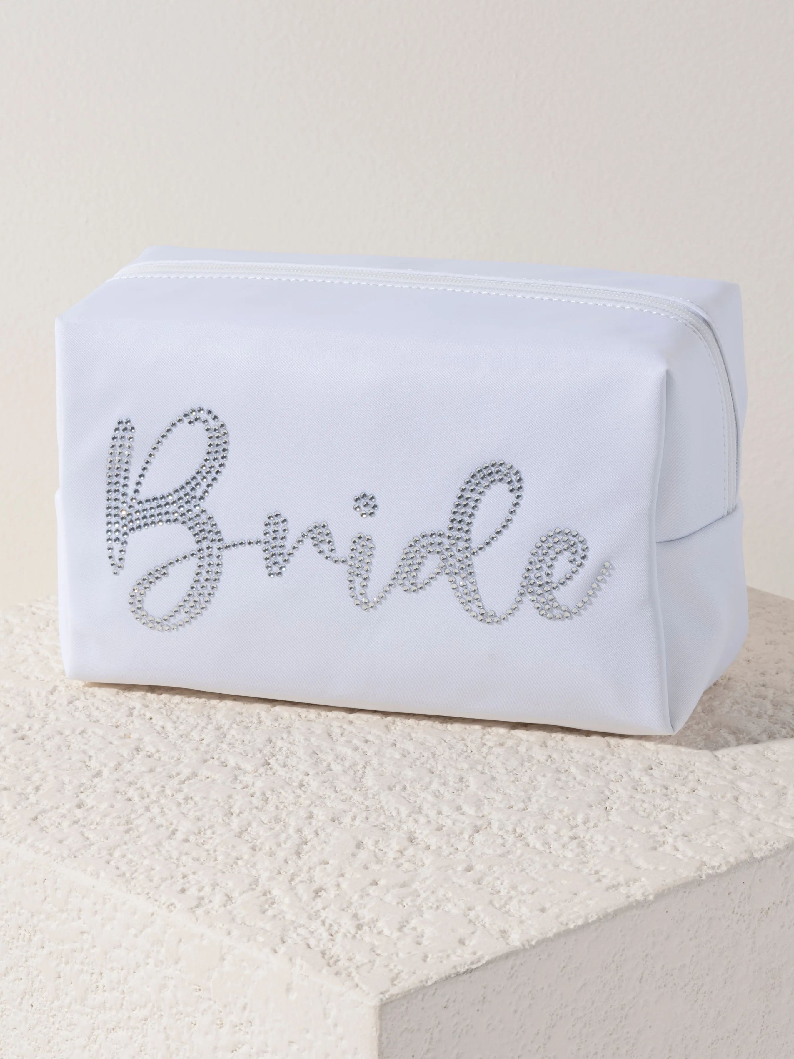 Shiraleah "Bride" Zip Pouch, White