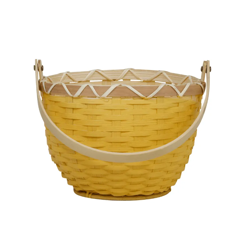 Small Blossom Basket - Mustard