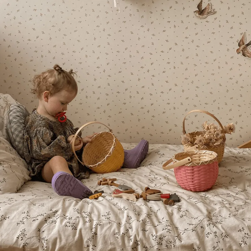 Small Blossom Basket - Nude