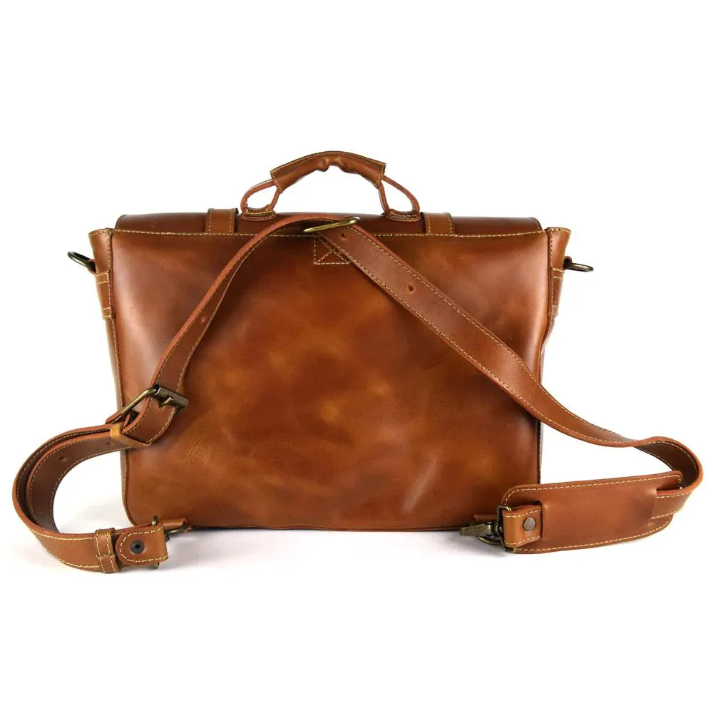 Texas Briefcase - Hickory Calf