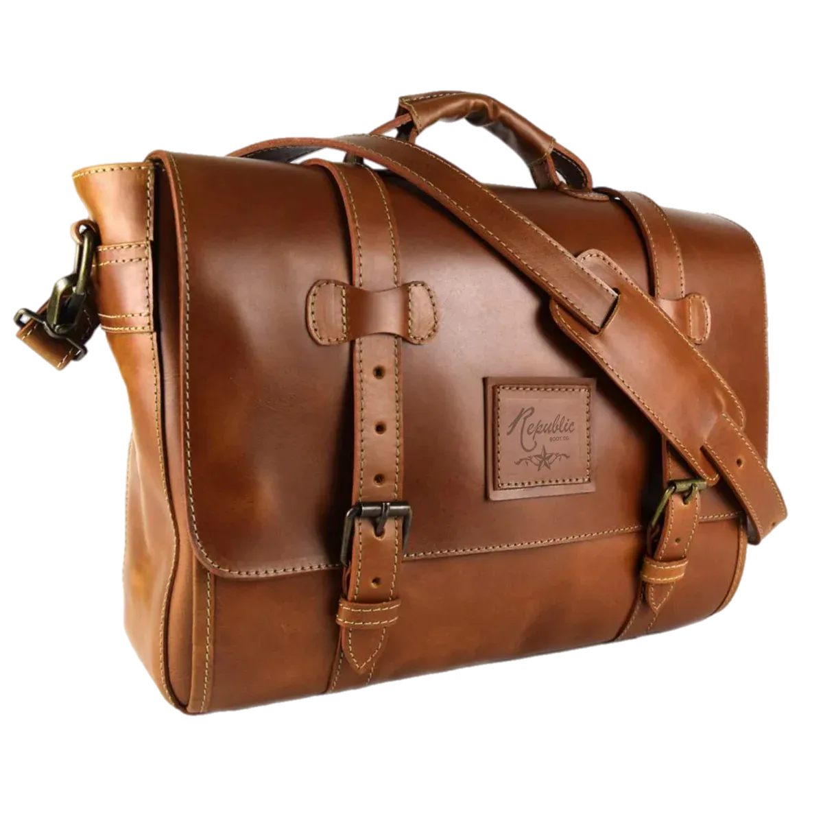 Texas Briefcase - Hickory Calf