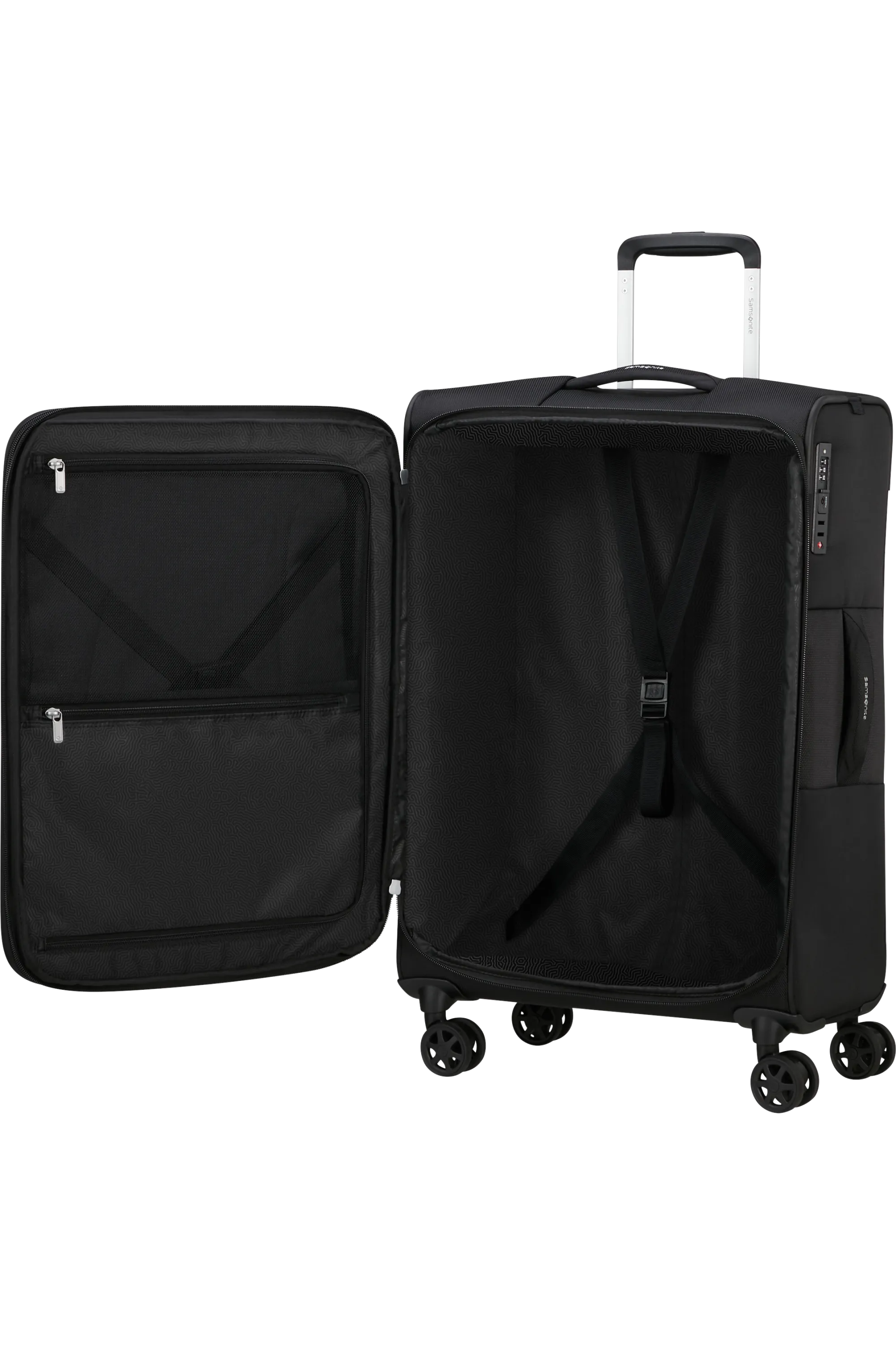 URBIFY Spinner expandable (4 wheels) 68cm - Black