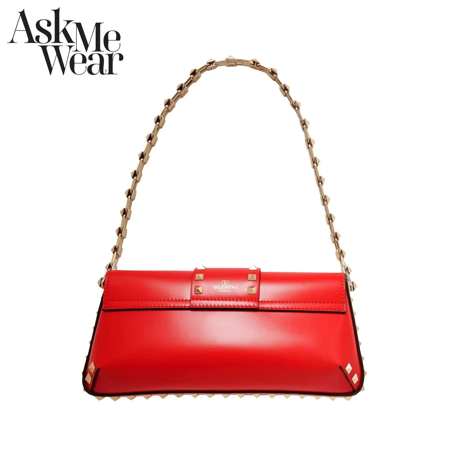 VALENTINO Rockstud leather shoulder bag